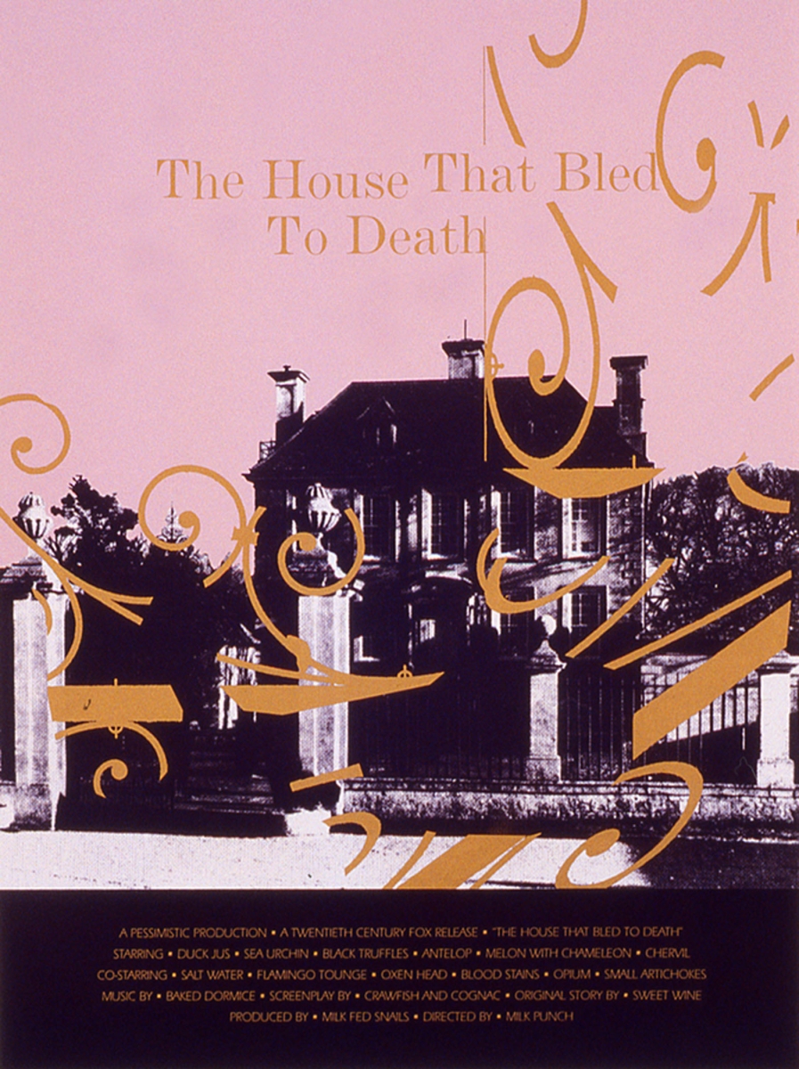 Matthew Brannon

The House That Bled To Death, 2001

silkscreen on paper

24 x 18 inches

61 x 45.7 cm

Edition of 12