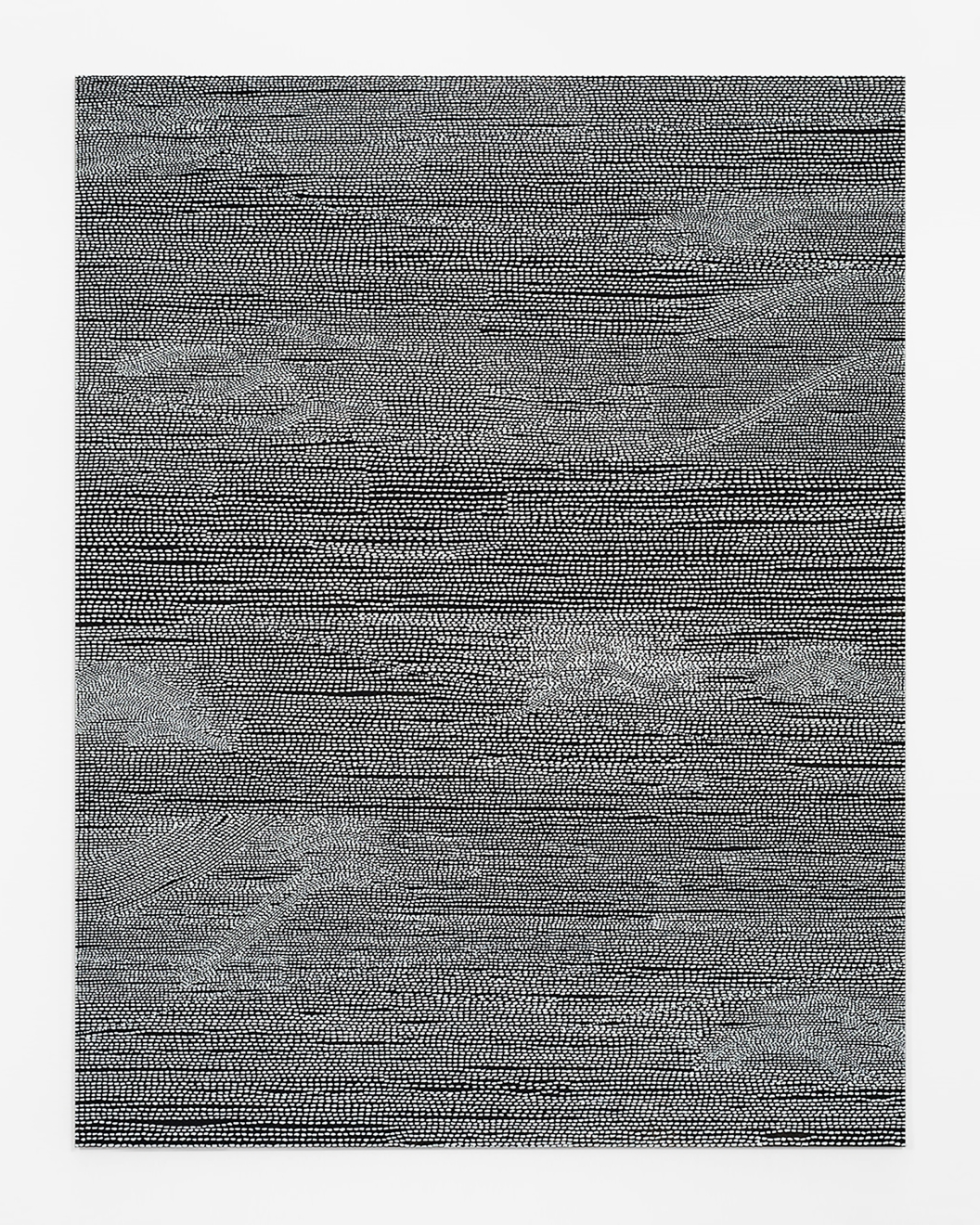 Jennifer Guidi Untitled (Field #11 Black and White), 2014