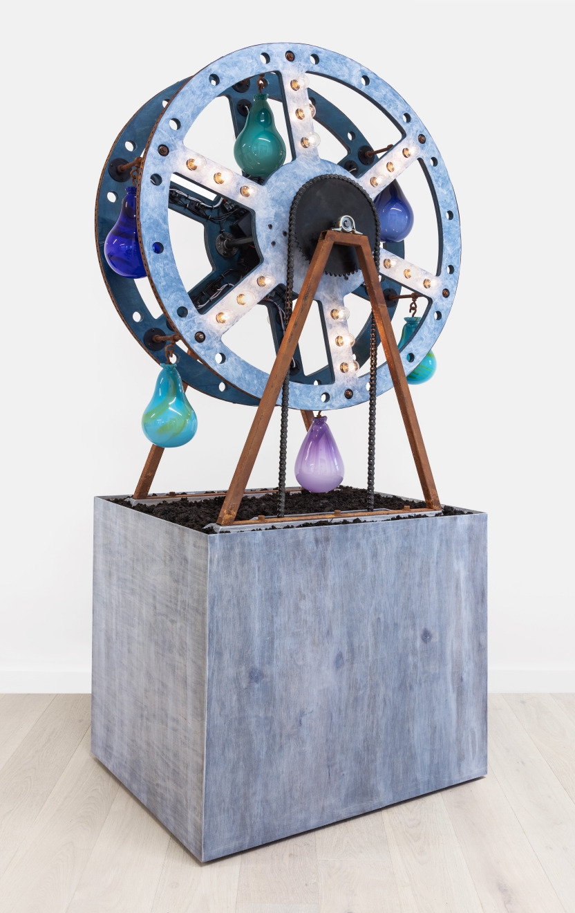 Derek Fordjour, Burden Cycle II (Blue), 2019