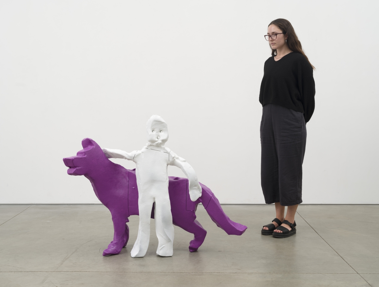 Valentin Carron, Child and Dog, 2022