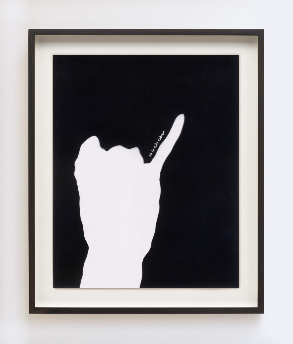 Raul Guerrero Obscene Hand Gesture with Spanish Translation, 1973