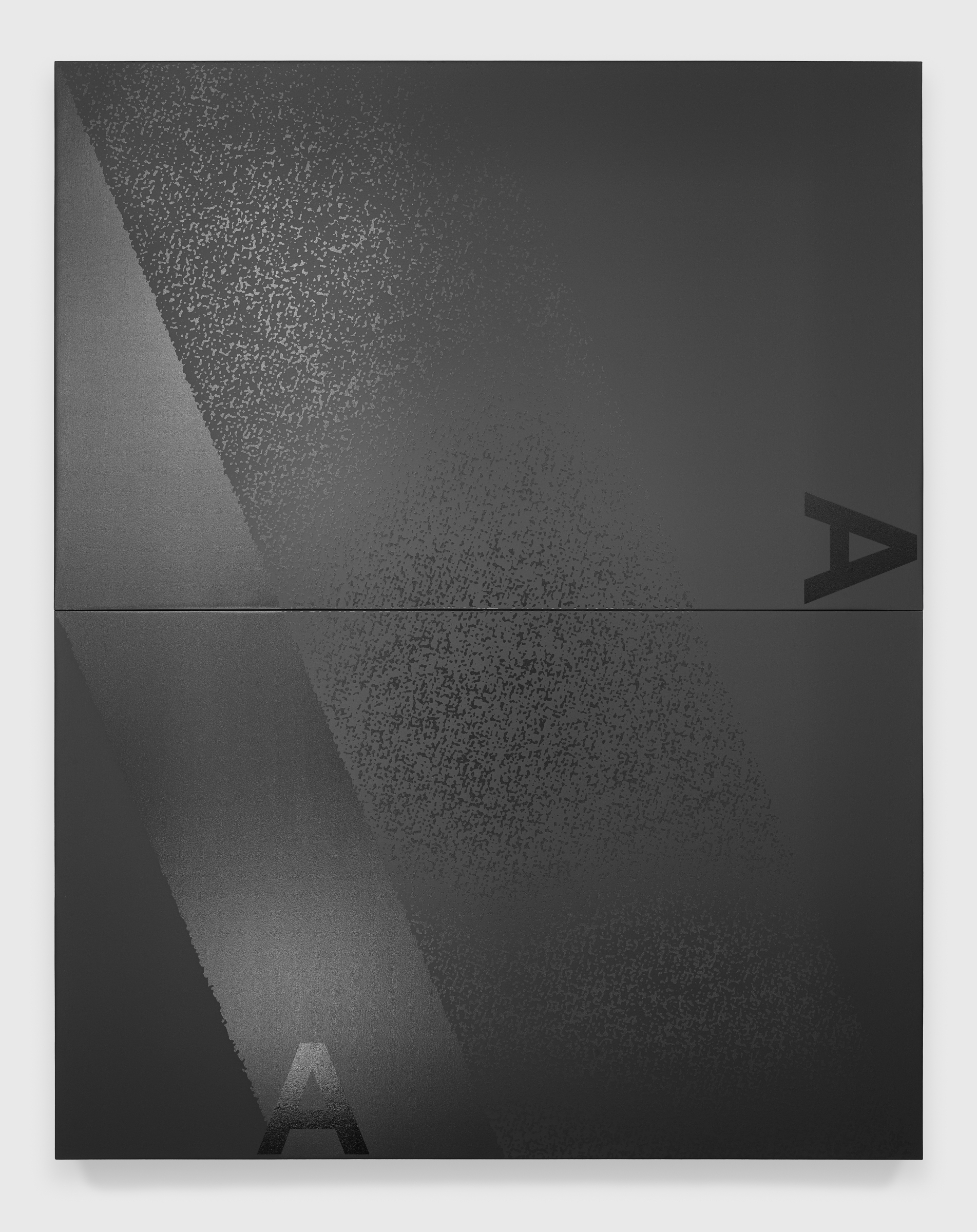 Black Dada (A/A), 2019
silkscreen ink on canvas
96 x 76 inches (overall)
&amp;nbsp;

&amp;nbsp;